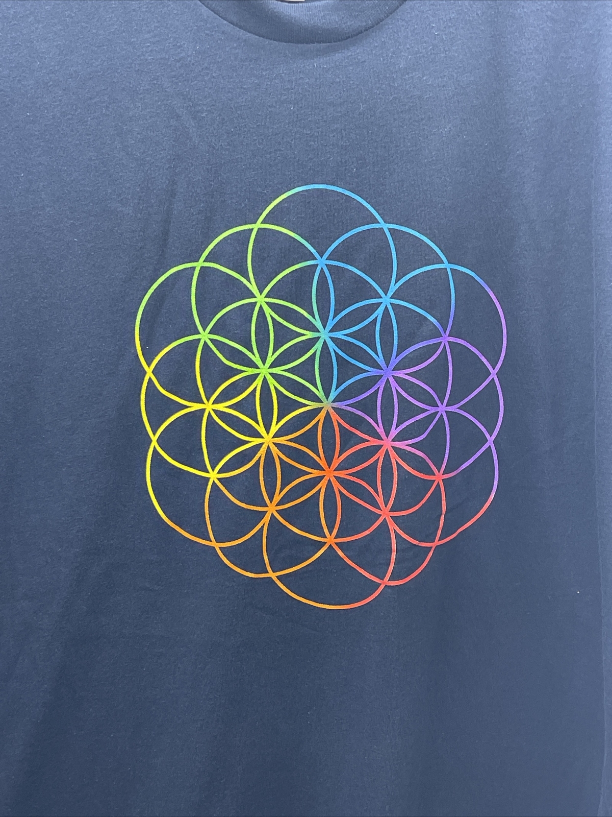 Coldplay 2016 Head Full of Dreams Tour Dates Concert t shirt Men Medium Navy New gallery