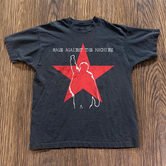 Rage Against The Machine T-Shirt Vintage 90s Rap Metal Black Cotton Unisex S-4XL