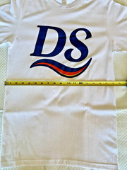 Gorgeous DS Initial Cool Logo Colorful Active T Shirt Men Small 100% Cotton NEW