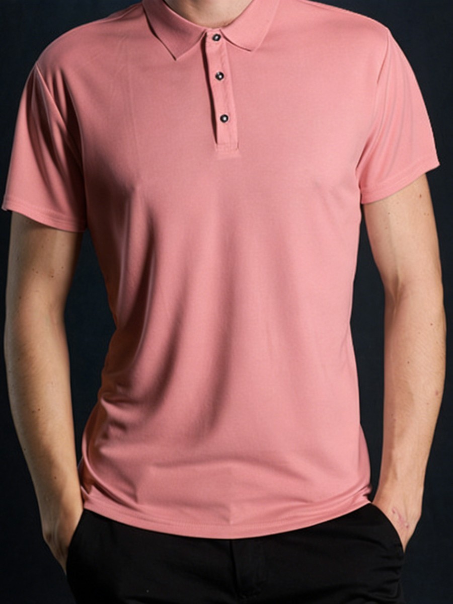 Quick Dry Polyester Collared Shirt for Men Moisture Wicking Regular Length New gallery