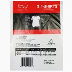 White New 3-6 Pack Men 100% Cotton Crew Neck Tag-less T-Shirt Undershirt S-XL