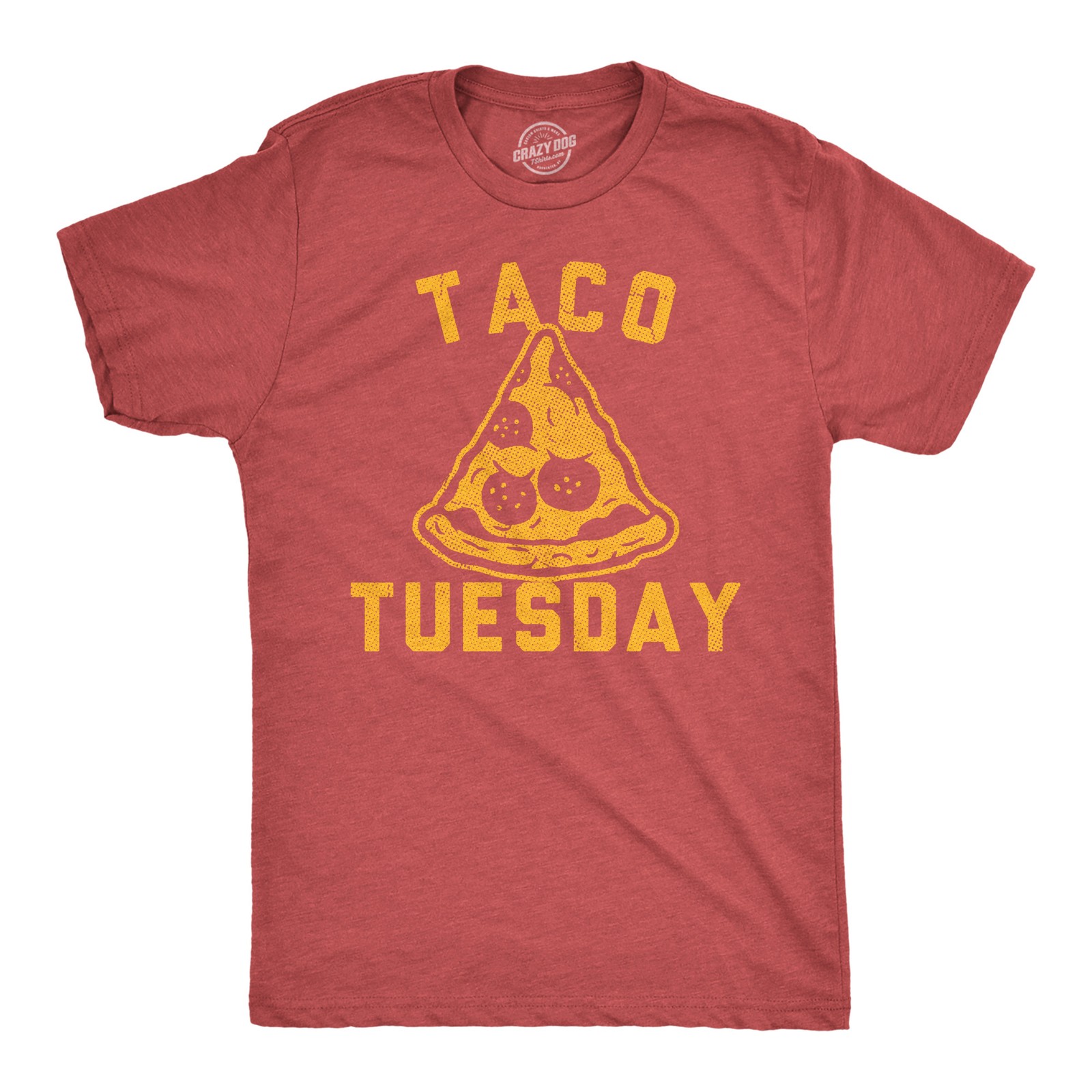 Mens Funny T Shirts Taco Tuesday Pizza Sarcastic Food Graphic Novelty Tee for gallery