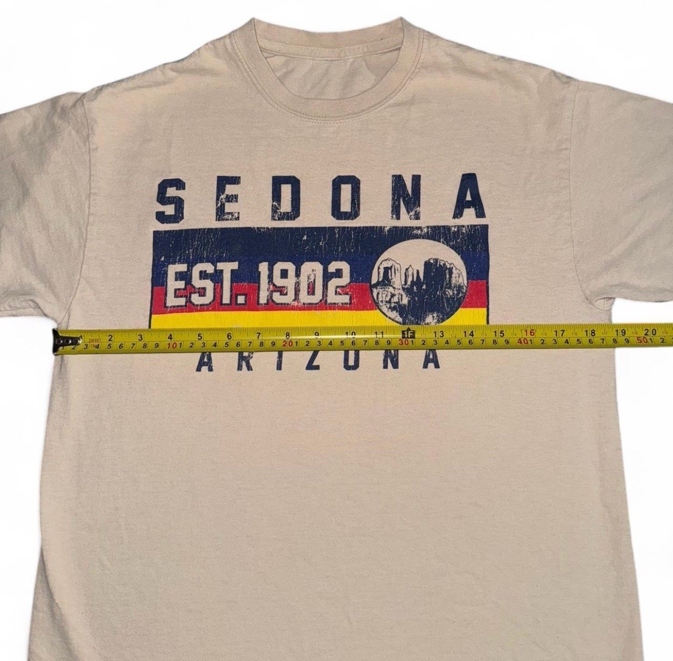 Sedona Arizona Est. 1902 Graphic T-Shirt Beige Men's Large gallery