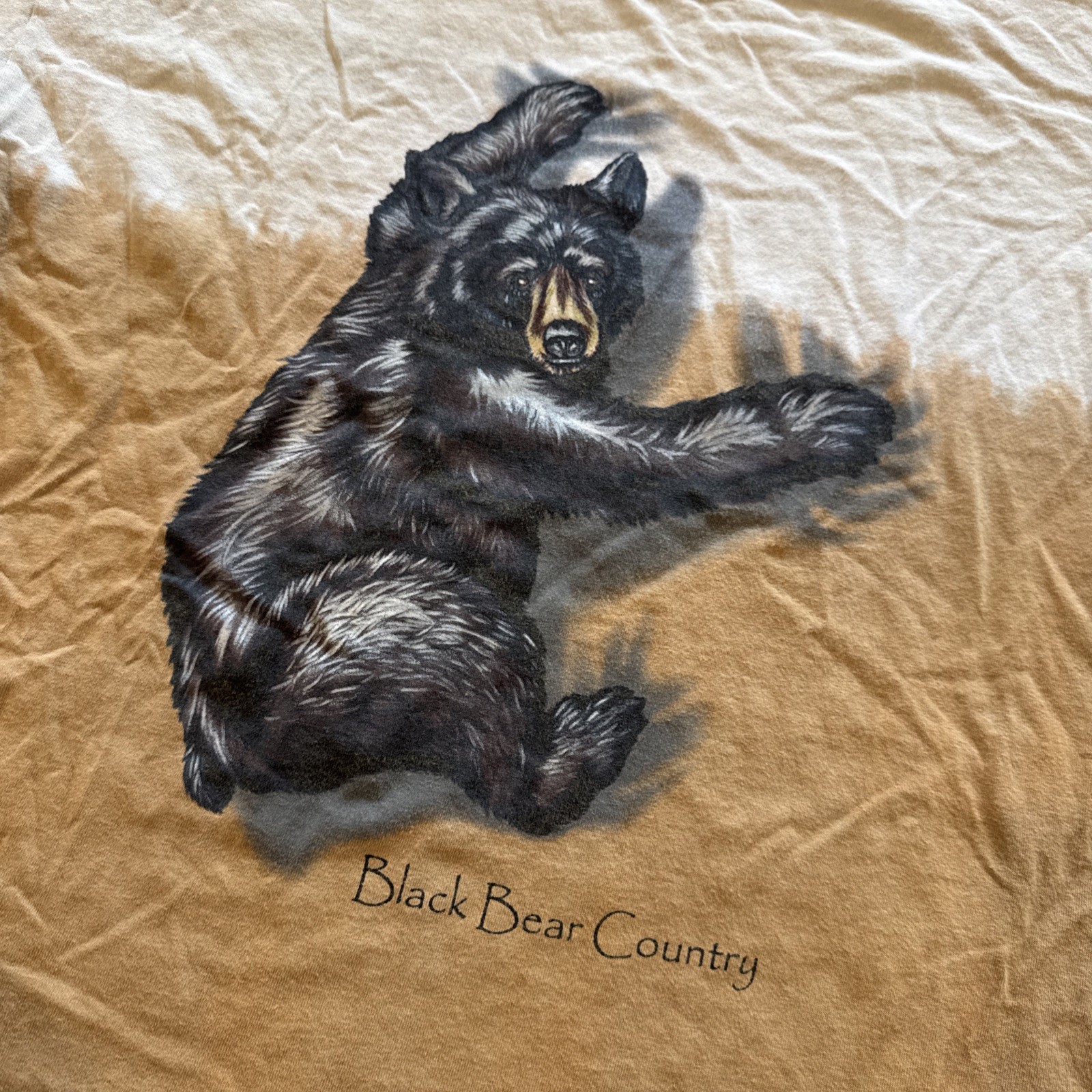 Black Bear Country Shirt Mens XL Brown Nature Vintage Y2K Cotton gallery