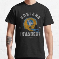Defunct Series Oakland Invaders Classic T-shirt Size S-5XL