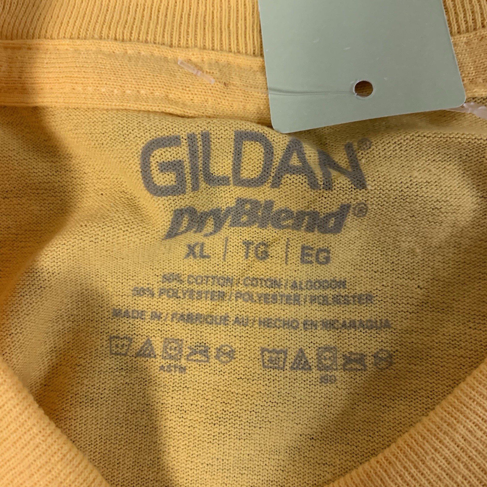 Gildan Gear Up. Hiking Camping Outdoors Yellow Graphic T-shirt Men’s Size XL gallery