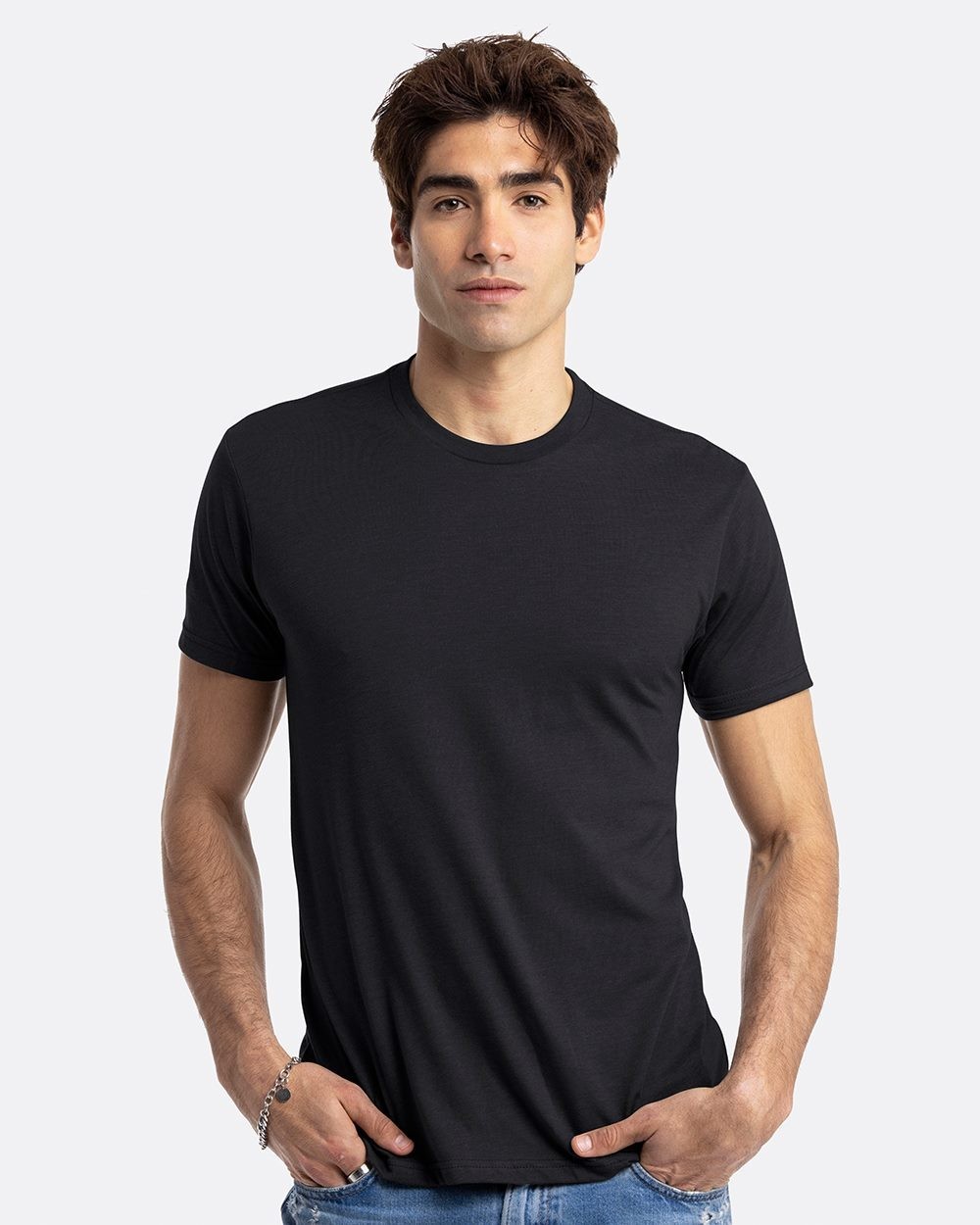 Next Level Apparel Unisex CVC Crewneck Casual T-Shirt N6210 Black Small gallery