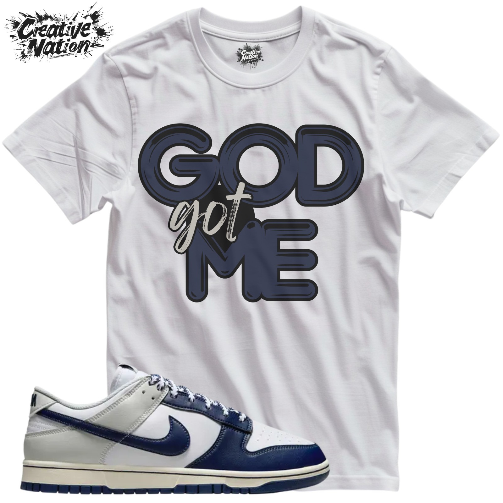 Shirt To Match Dunk Rivalry Pack Unisex Tee Sneaker Shirt GOD Got Me Shirt
