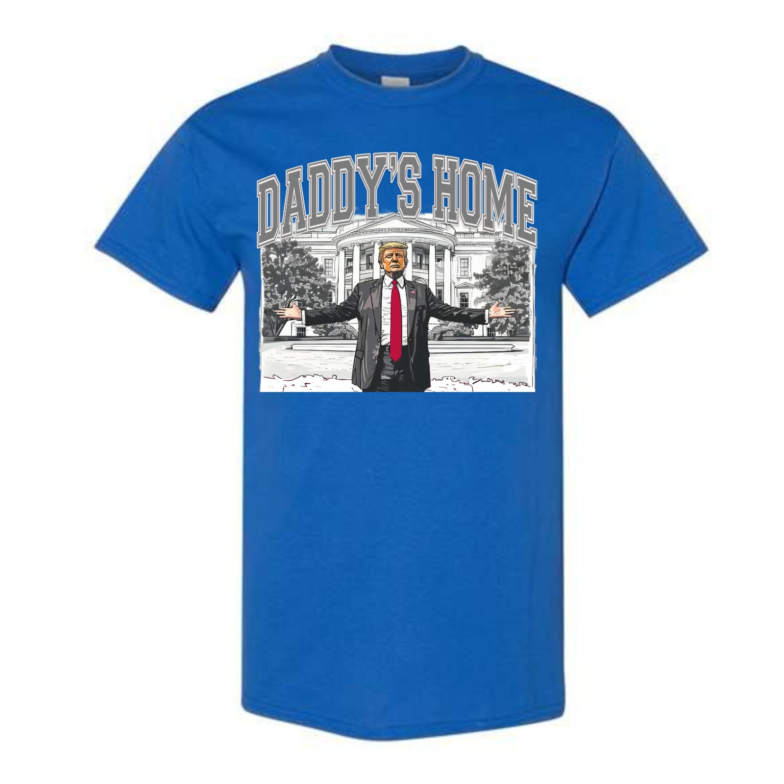President Donald Trump Shirt Daddys Home Grey Adult Unisex White House MAGA 47th gallery
