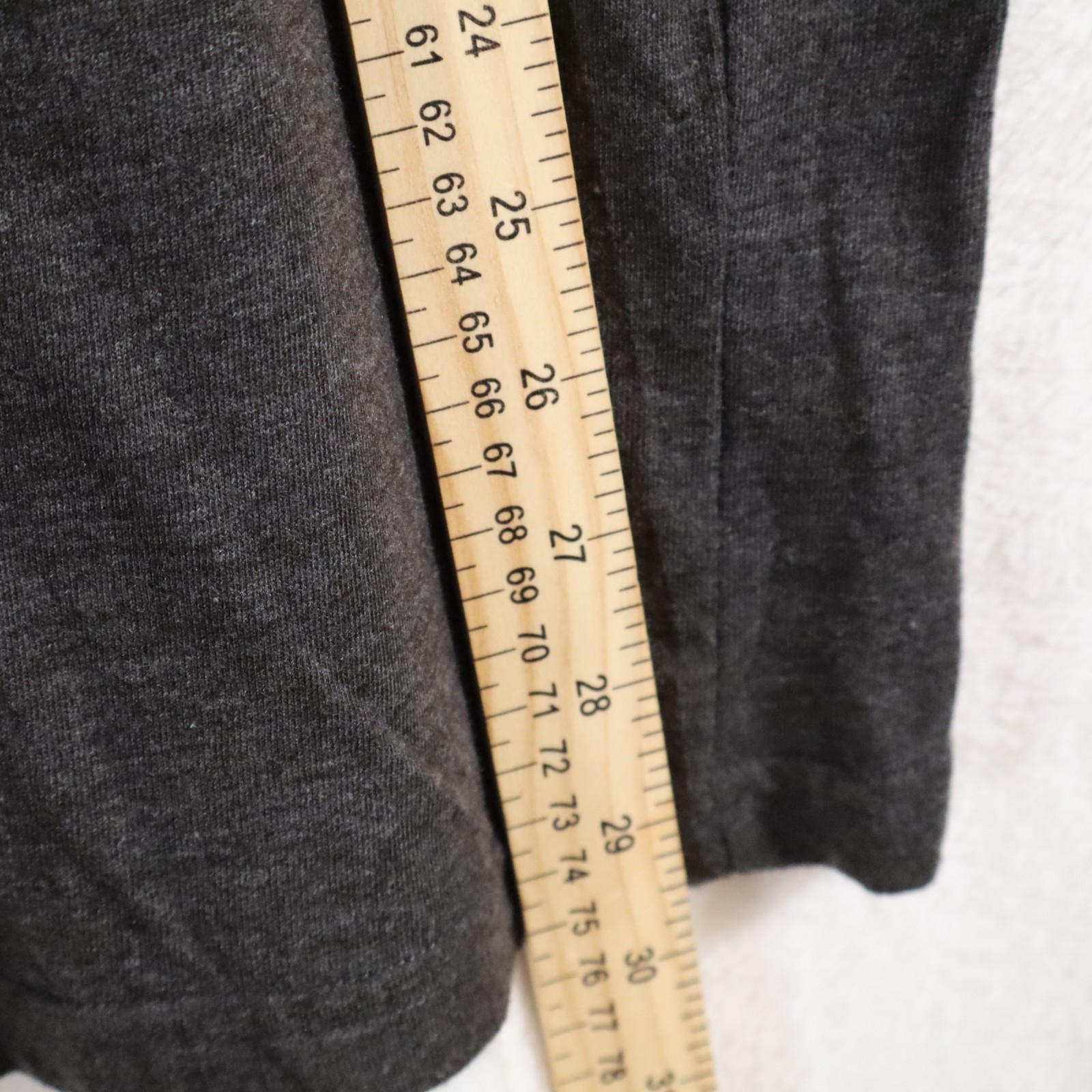 MOST OFCL SEVEN Men’s T‑Shirt Gray Faux Leather Short Sleeves Grunge Bike–Size L gallery