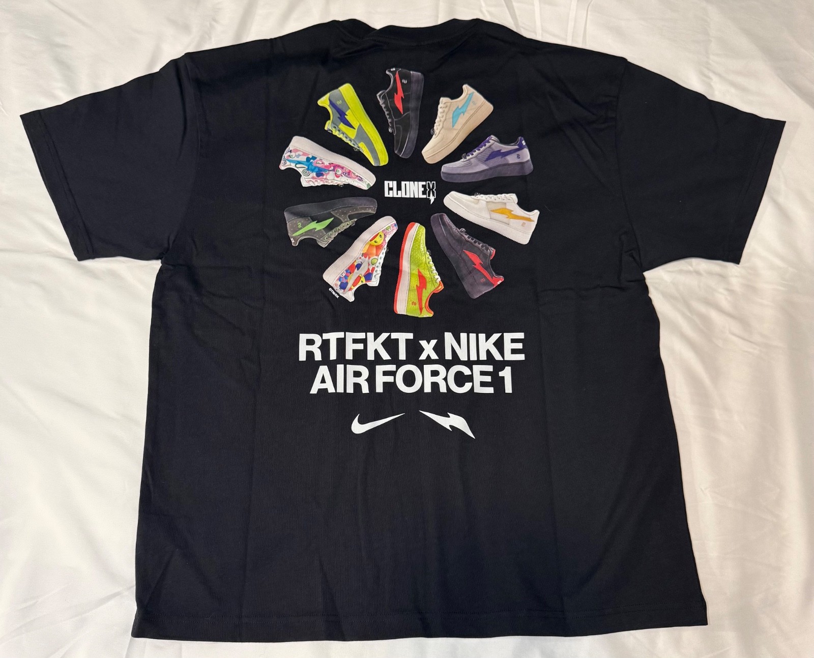 RTFKT x Nike Air Force 1 Forging Tee | Brand New | Black | size: Large gallery
