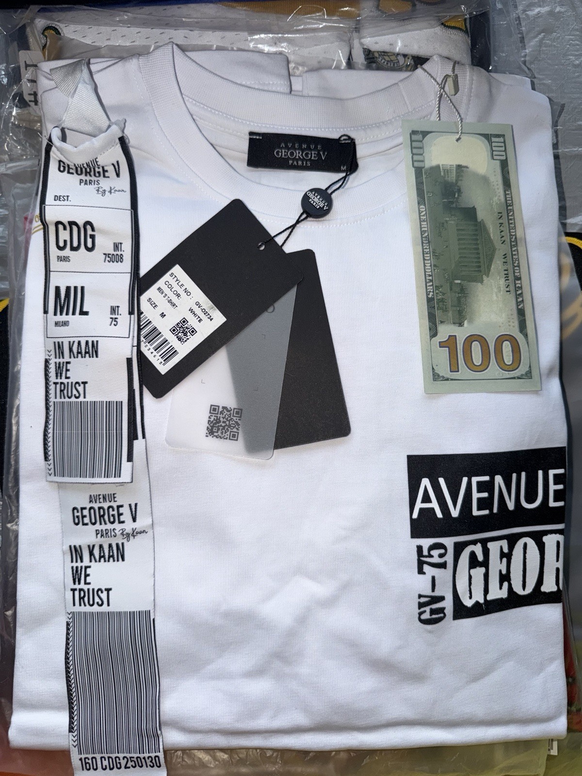 Avenue George V Paris T-Shirt Size Large Brand New! $120 NWT High End Clothing gallery