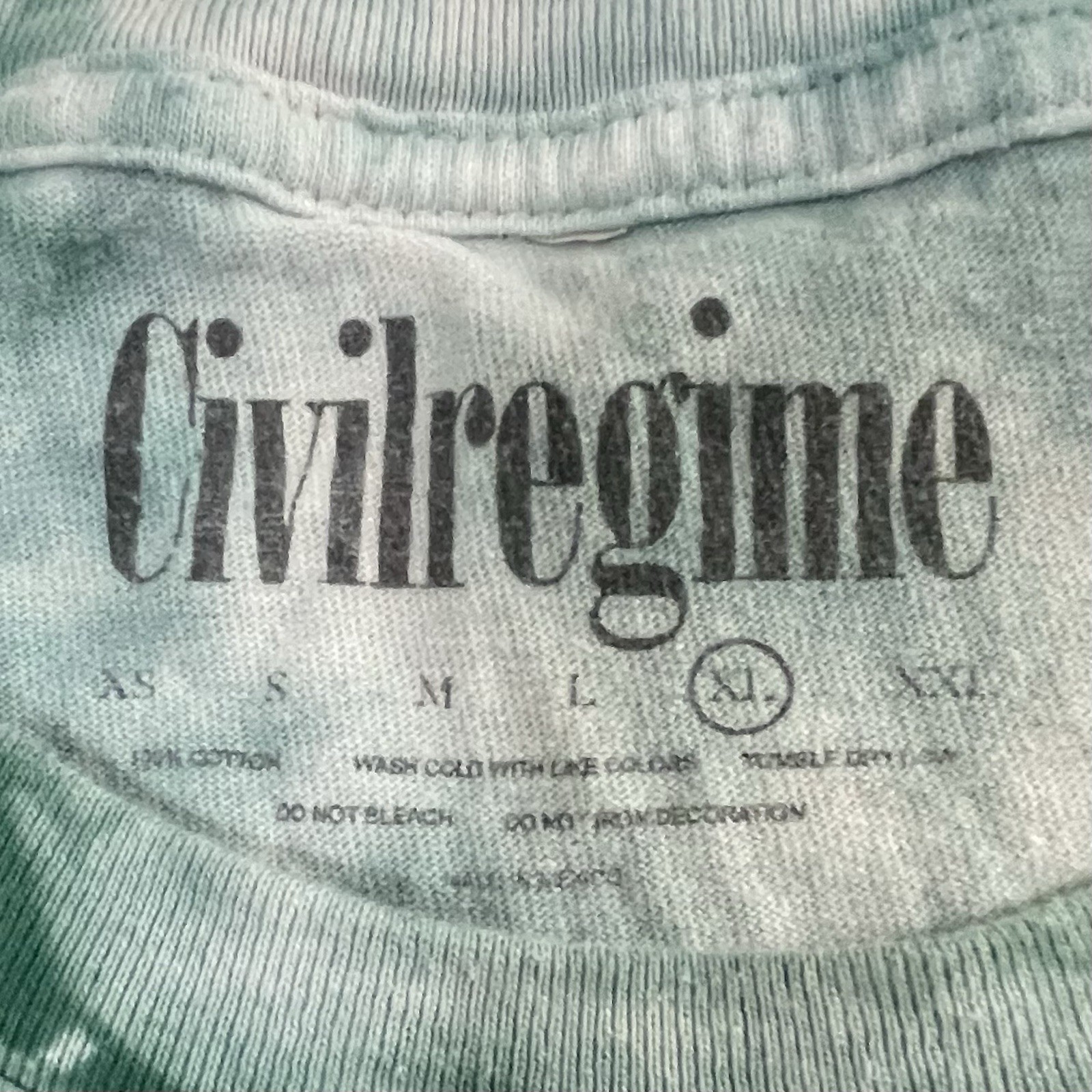 Civilregime Size XL Green Tee (Retail $40) gallery