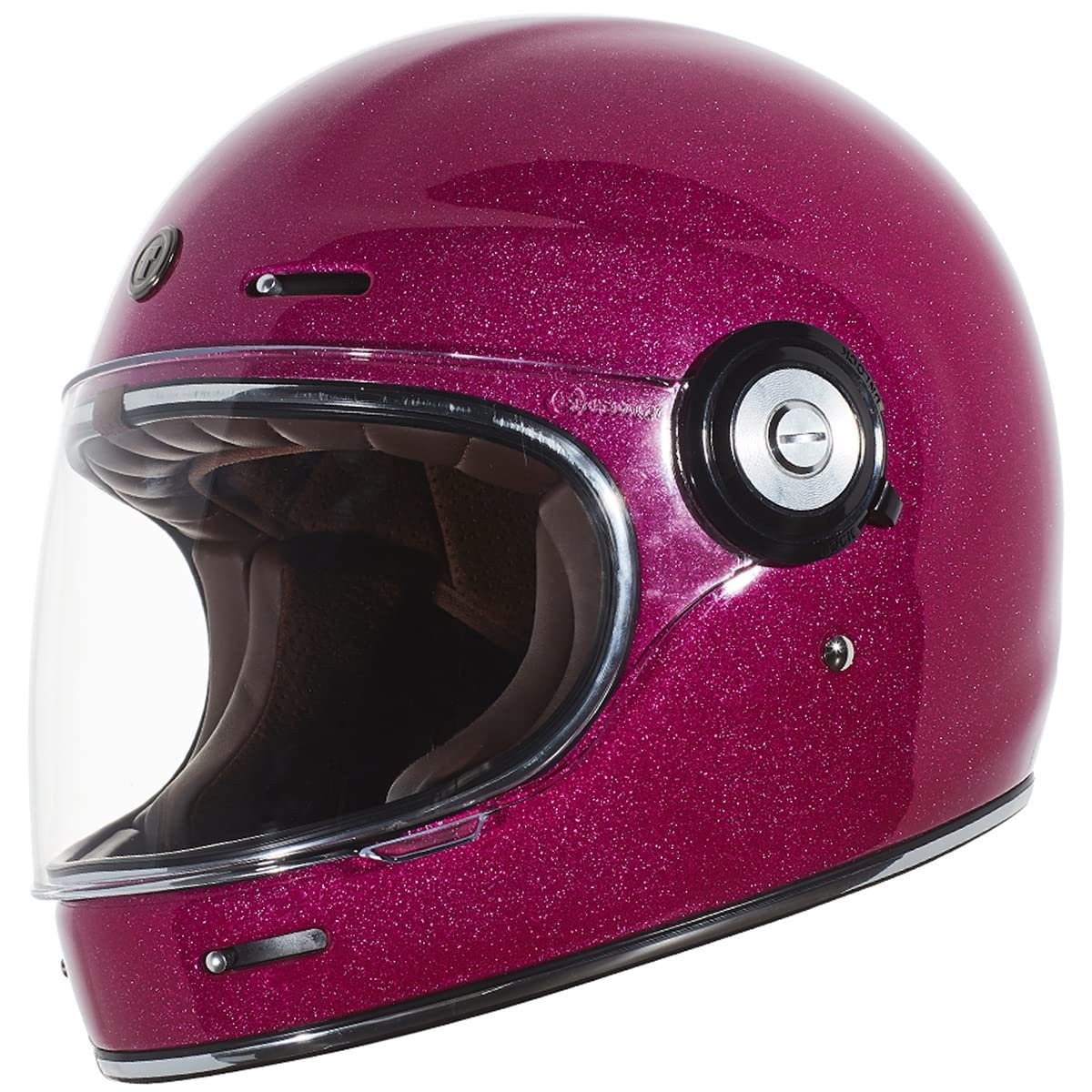 TORC T1/Newport Retro Full face Motorcycle Helmet with Graphic (Bubblegum…