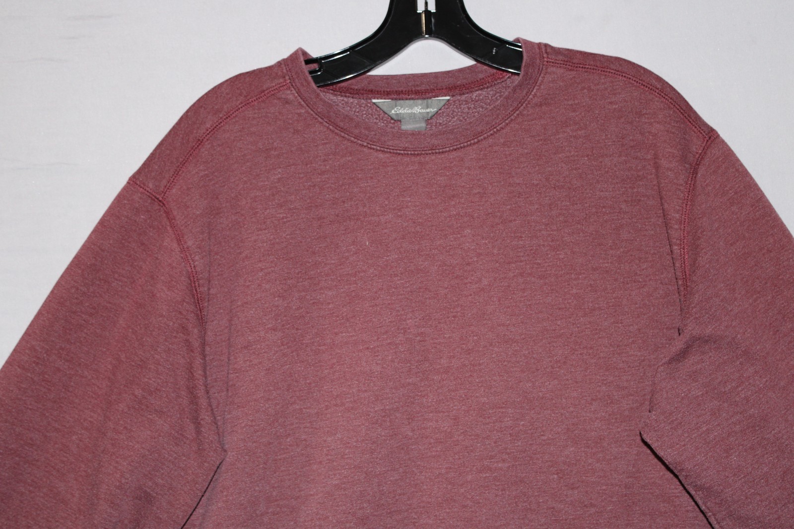 Eddie Bauer Burgundy Large Sweatshirt Soft Winter Fall Casual Loose Fit gallery