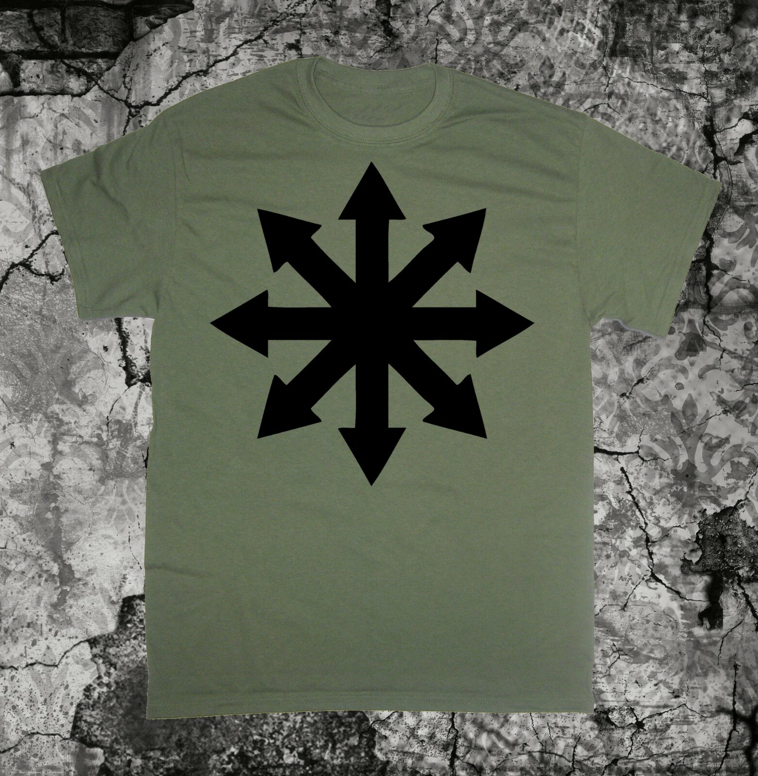 Chaos Symbol Shirt - Occult pentacle star Punk Metal grunge gothic of cross gallery