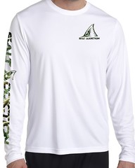 Salt Addiction t shirt microfiber Redfish fishing long sleeve 50+ uv camo Poly