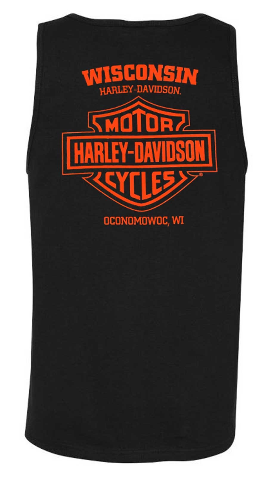 Harley-Davidson Men's Distressed One Super Sleeveless Cotton Muscle Shirt, Black gallery