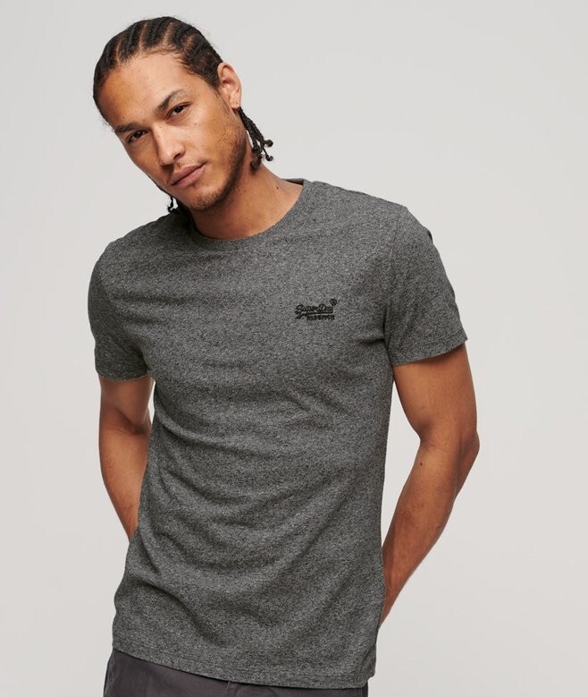 Superdry T Shirt Mens Crew Neck Short Sleeve Essential Logo Black Blue Khaki Red gallery