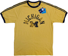 Michigan Wolverines T-Shirt Distressed Logo