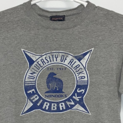 University Of Alaska Short Sleeve T-Shirt Men's Medium Gray gallery