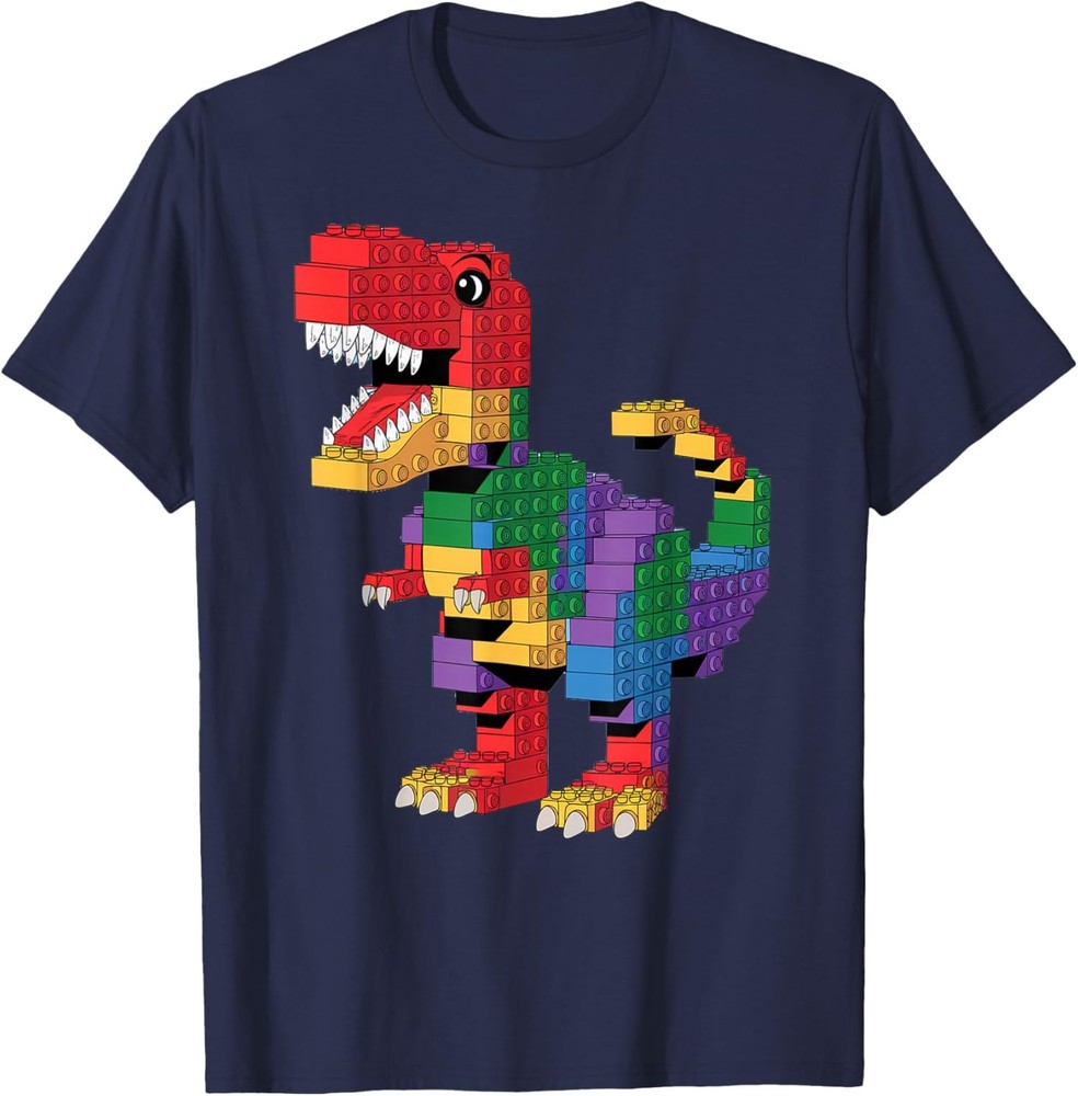 Master Builder Building Bricks Cool Dinosaur Unisex T-Shirt