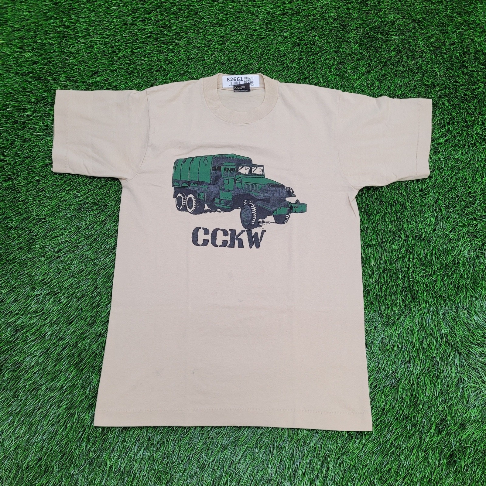 Vintage 80s CCKW Cargo Truck Shirt Small 18x26 Military Army USA gallery
