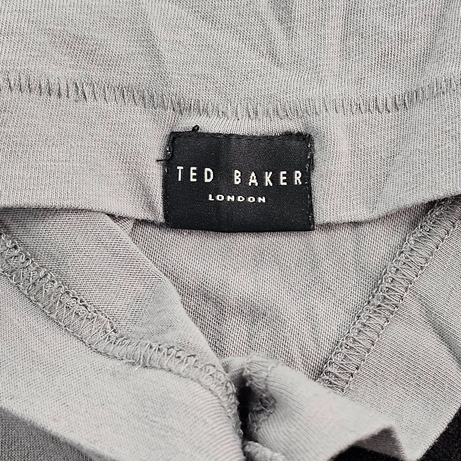 Ted Baker London Gray Short Sleeve Polyester Blend T-Shirt Men's L gallery