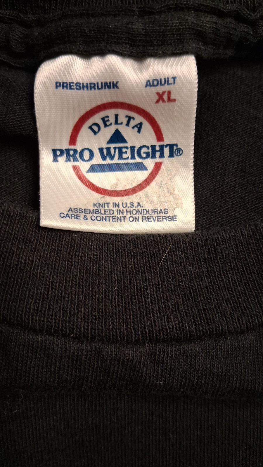 Delta Pro Weight Black Graphic Tee American Tradition Guitar Size XL gallery