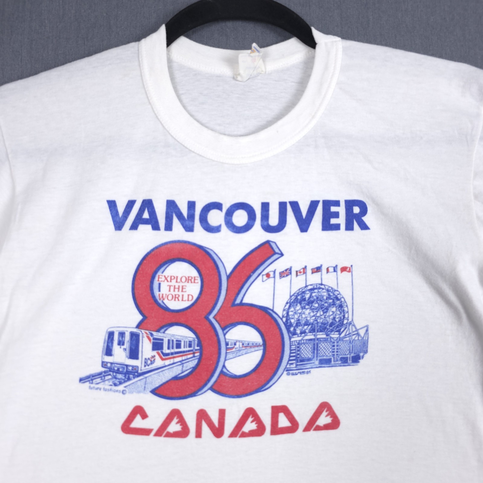 Vintage Expo 86 Vancouver Canada Shirt Size Large Future Fashions Lee Mar 1985 gallery