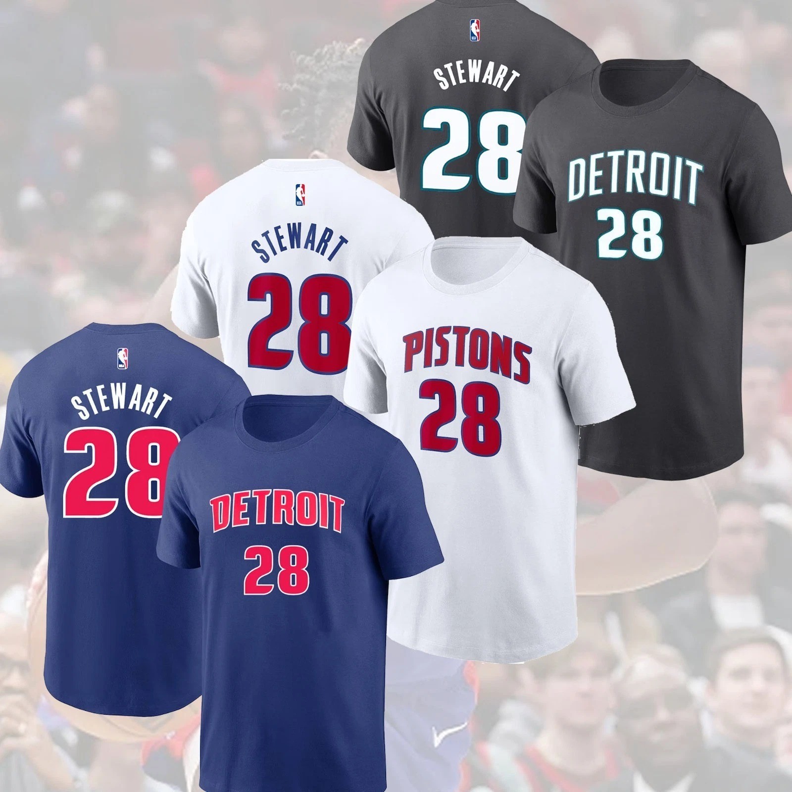 HOT! Isaiah Stewart #28 Detroit Pis.tons Player Name & Number Gift For Fans