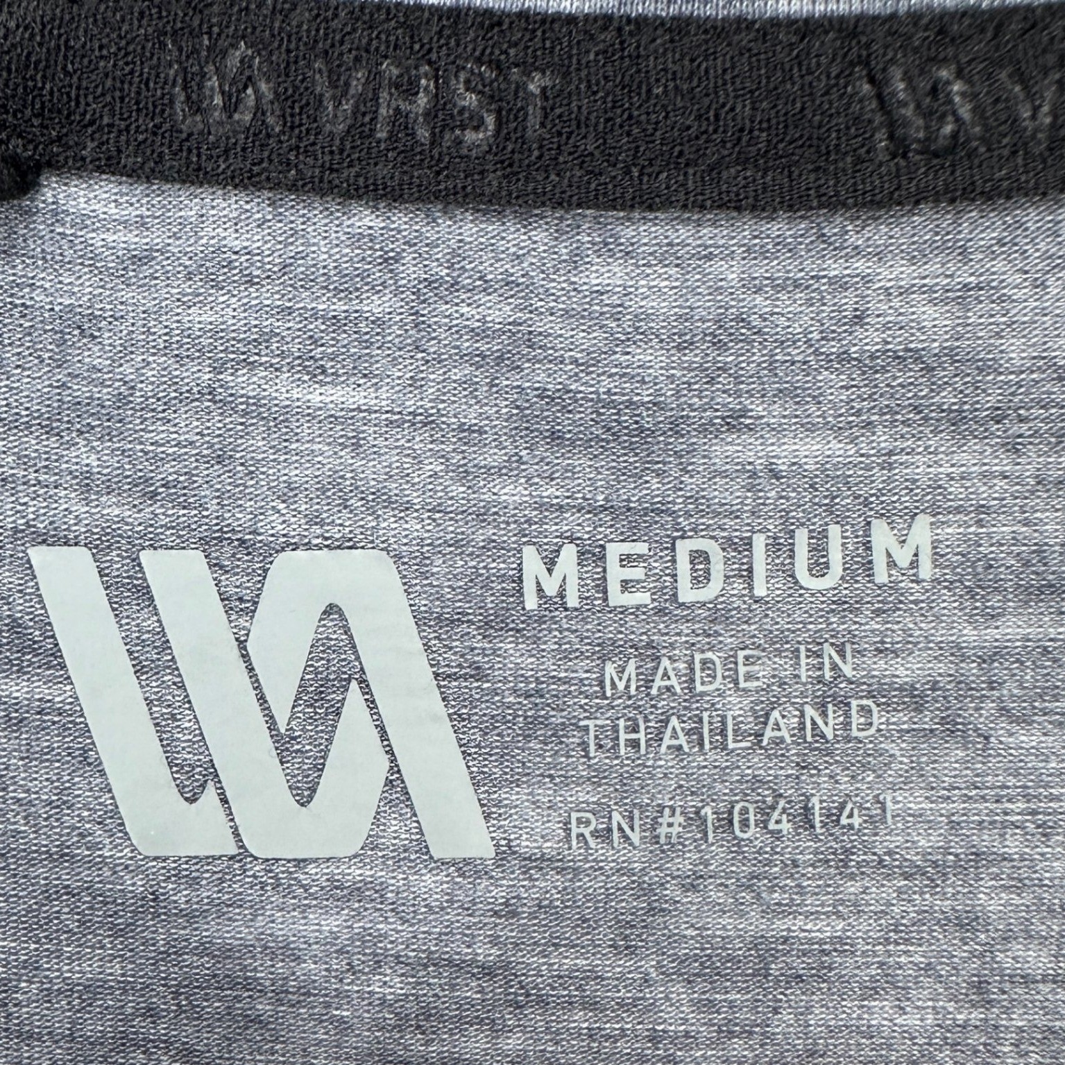 VRST T-Shirt Tee Men Medium Gray Short Sleeve Crewneck Gym Workout Logo Athletic gallery