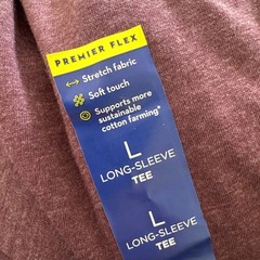 Apt. 9 Premier Flex Long Sleeve Mock Turtleneck Shirt Men’s Sz Large Maroon New