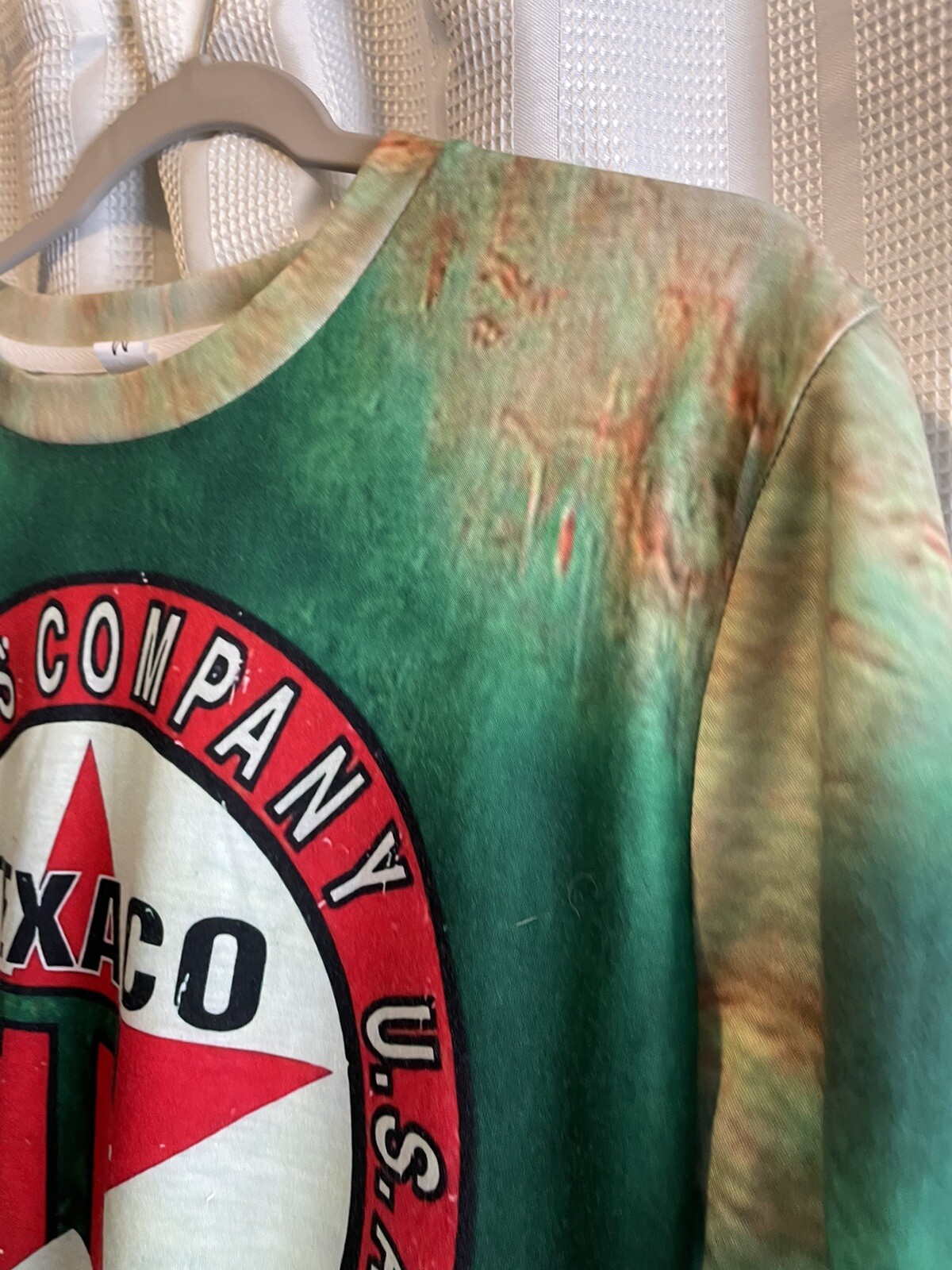TEXACO Motor Oil Star Logo Size Medium Green PolyesterSpandex Petroleum Gas gallery