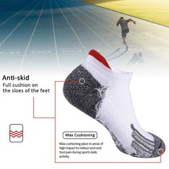 Men Ankle Low Cut Athletic Tab Socks 6 Pack Sport Comfort Cushion Performance