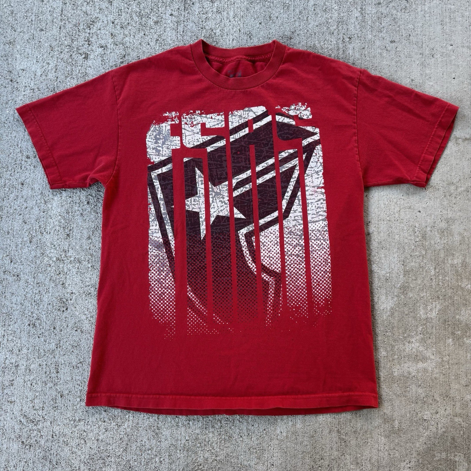 Y2K Famous Stars And Straps Rob Dyrdek Graphic T Shirt Skate Red Size Large