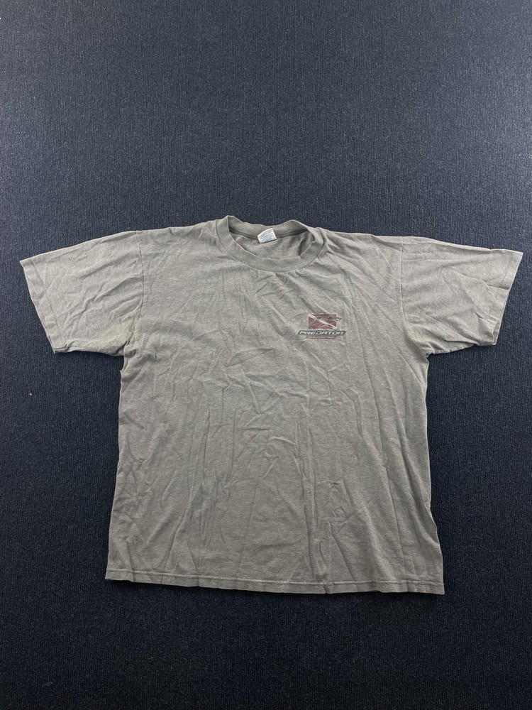 Crazy Shirts Shirt Mens Large Gray Predator Dive Company Guam Shark Graphic Tee
