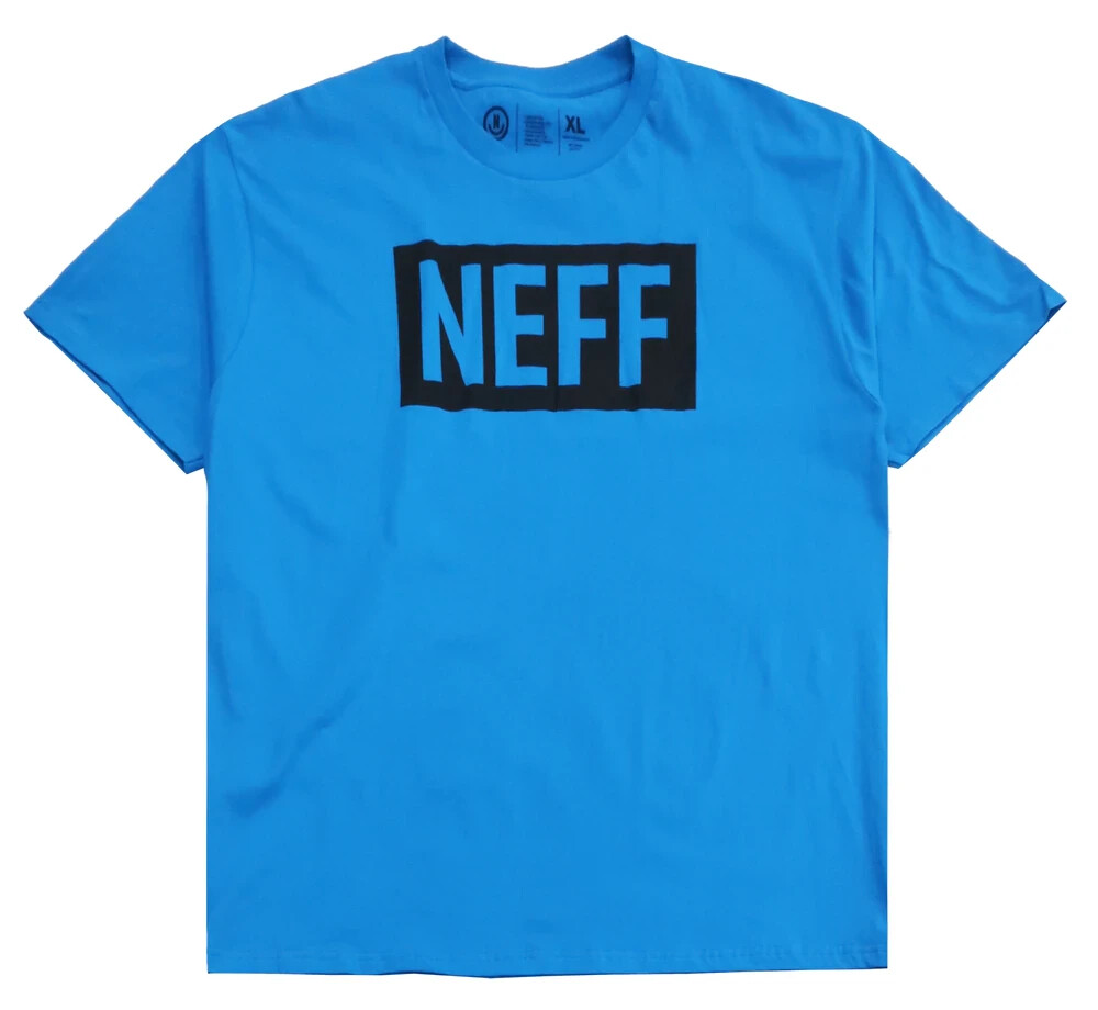 NEFF Men's Bright Blue Short Sleeve Logo T-Shirt NEW XL gallery