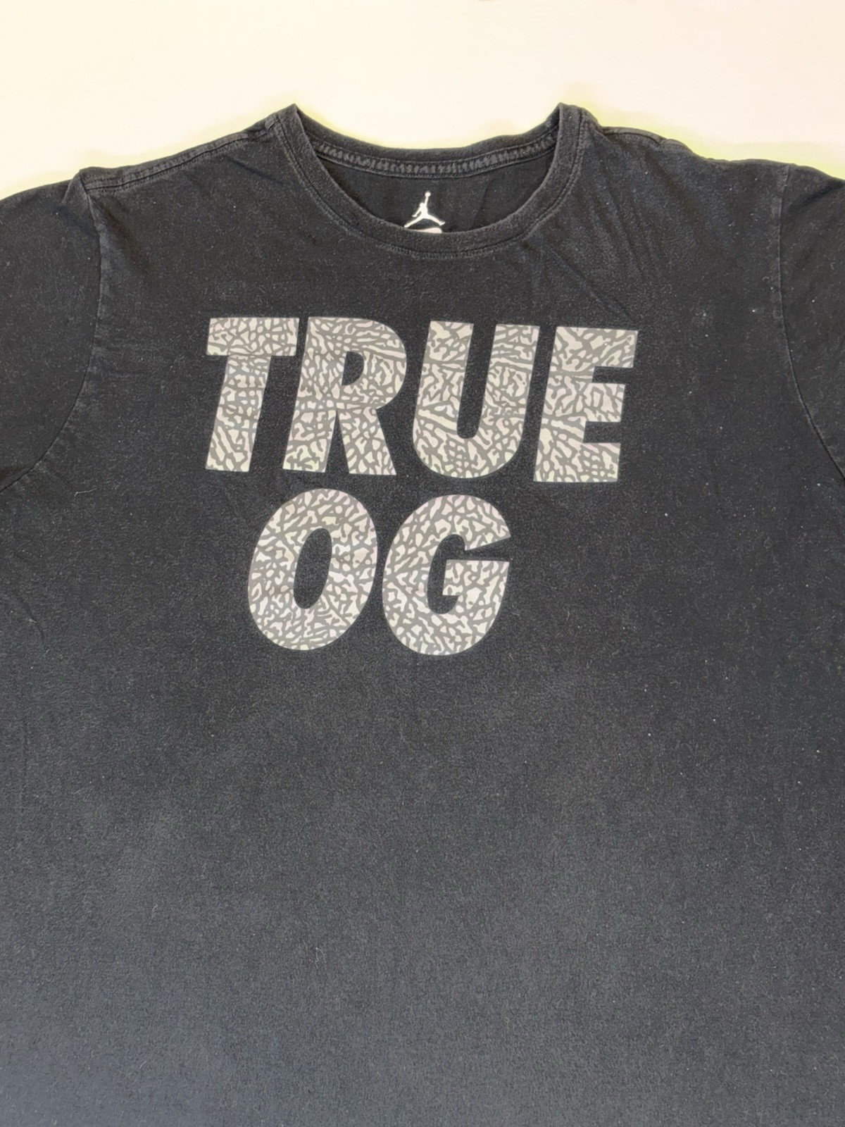 Nike Air Jordan Men's Short Sleeve T-Shirt True OG Black Size XL gallery