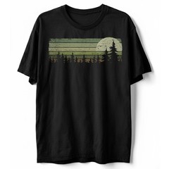 Forest Pine Trees Nature Landscape Outdoor Adventure Hiking T-Shirt S-5XL