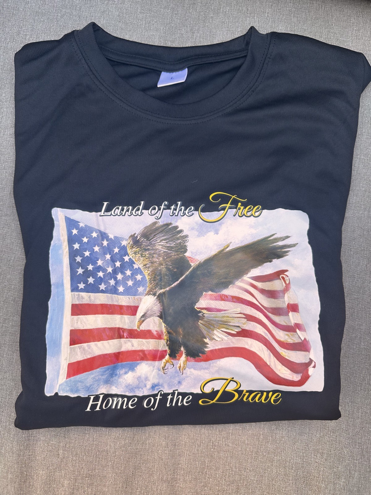Land OF The Free Home OF The Brave Long Sleeve Shirt USA