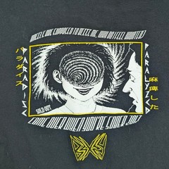 Bexey Junji Ito Uzumaki collab Anime Graphic Tour 2016 T-Shirt Black Large 21×28