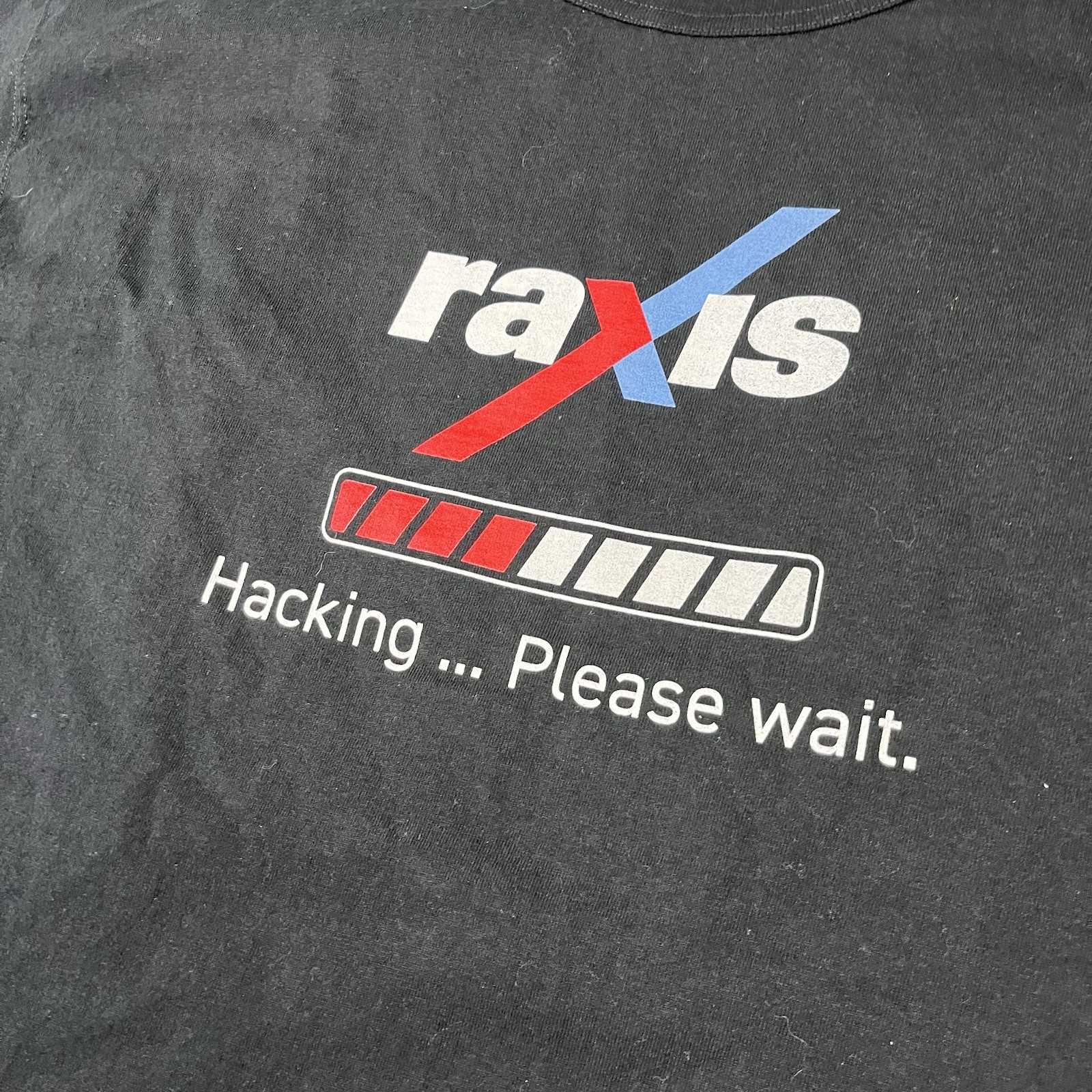 Vintage Computer Hacking T Shirt Mens XL Black Raxis Cyber Security Firm gallery