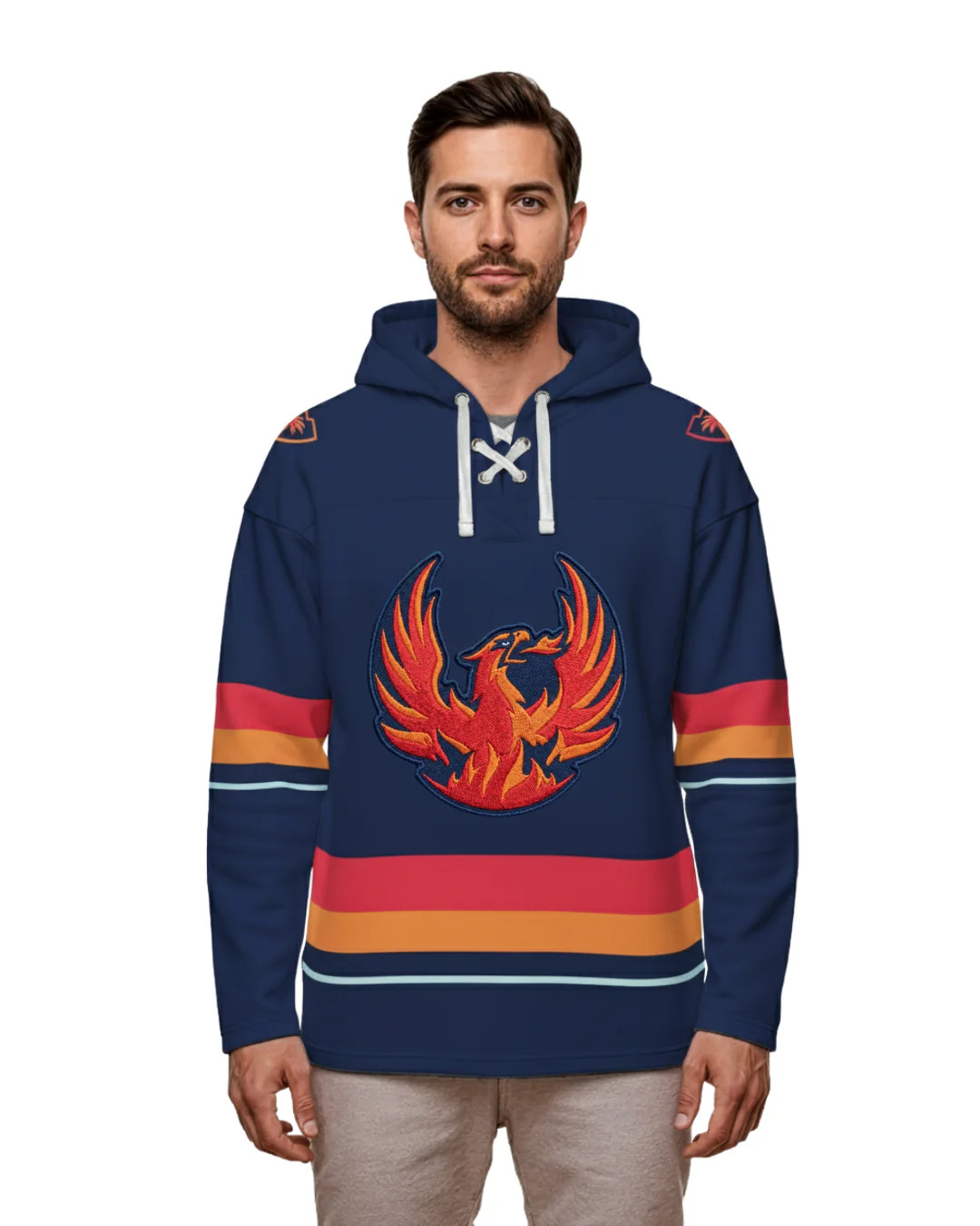 Coachella Valley Firebirds AHL Hockey Embroidered Lace Hoodie gallery
