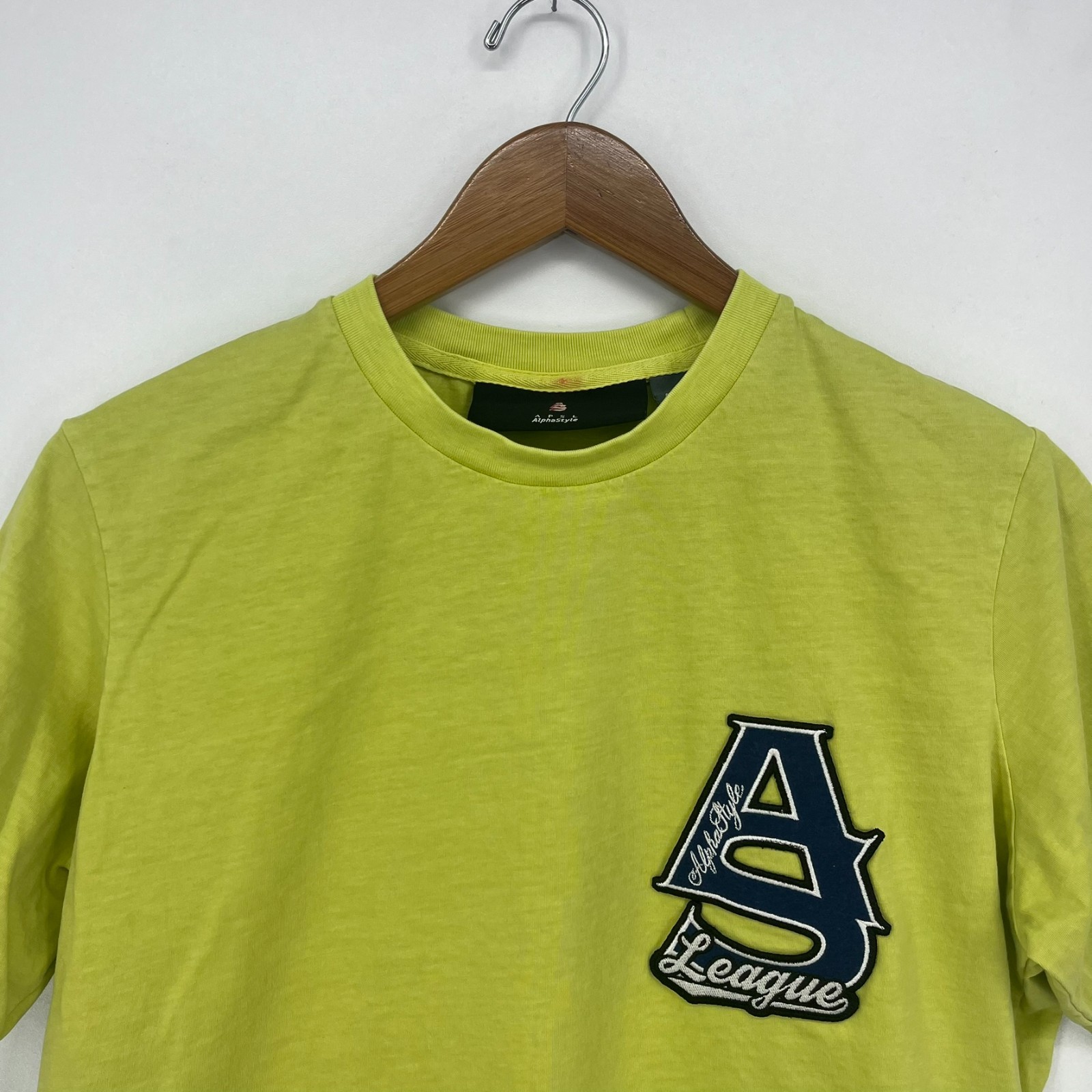 Alpha Style T-Shirt Men's XS Green Embroidered Patches APSL Short Sleeve gallery