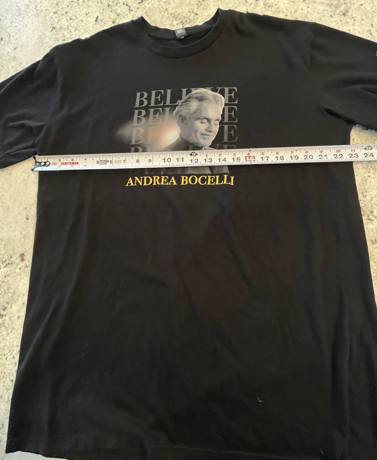 Andrea Bocelli Believe Tour 2021 T Shirt Men's Xl gallery