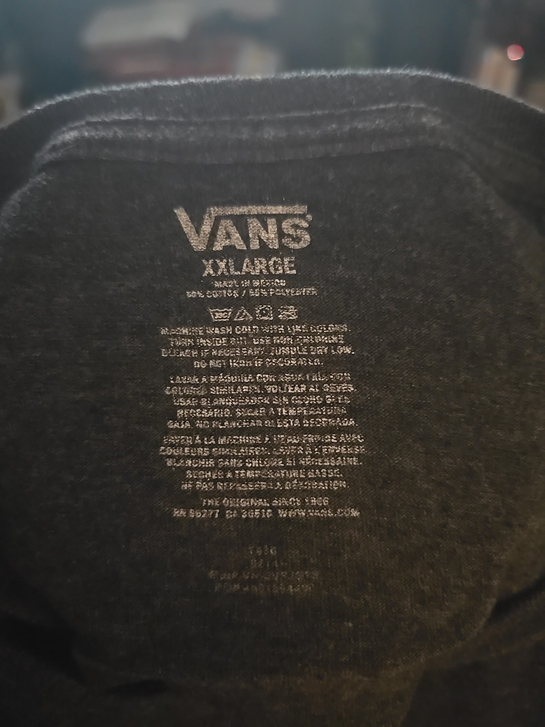 VANS, MENS Dark Heather GRAY Yellow LOGO Short Sleeve Crew Neck T SHIRT 2XL gallery