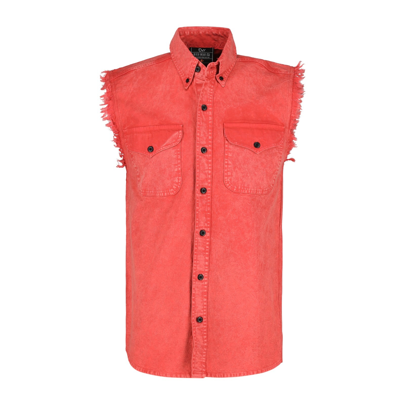 BUTTON-DOWN SLEEVELESS DENIM SHIRTS FOR MEN - 100% COTTON gallery