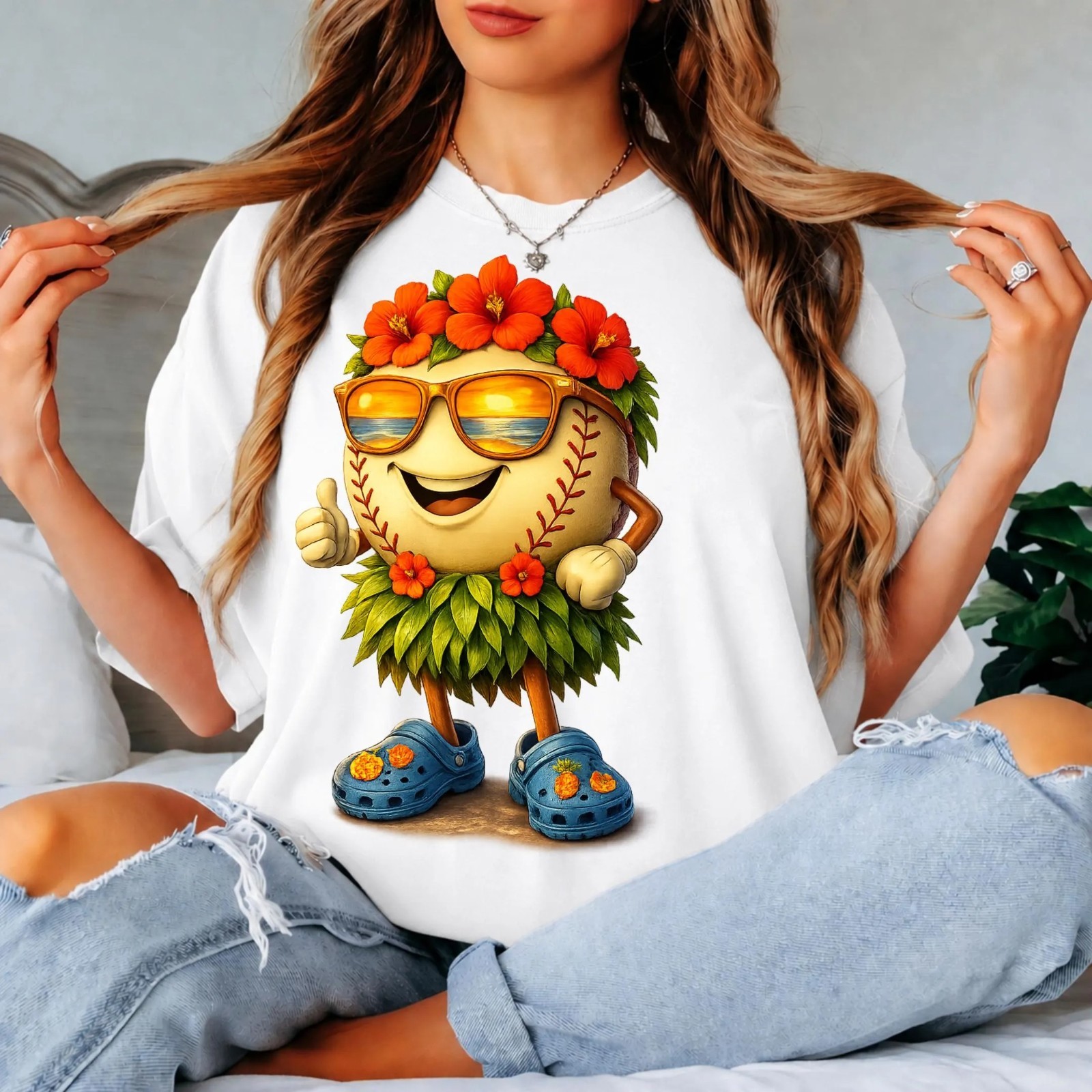 Cute Hawaiian Pickleball Shirt, Funny Tropical Beach Summer Vacation Tee T-Shirt