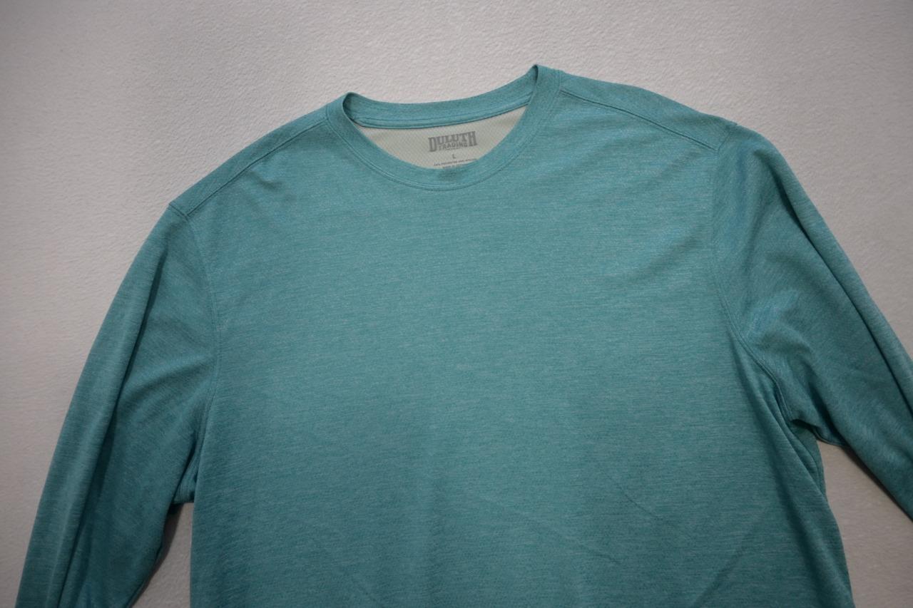 Duluth Trading Co. Wicking Polyester Nylon Shirt Baselayer Blue Mens Large gallery